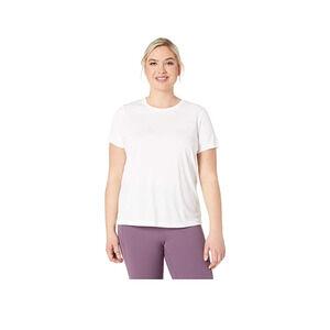 Champion Women T-Shirt Short Sleeve White Plus Size 2X